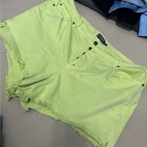 Torrid Bright Yellow Jean Shorts Casual Denim Style